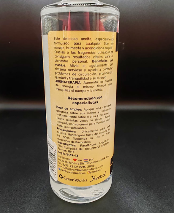 ACEITE PARA MASAJES VAINILLA