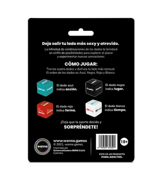 JUEGO DADOS ERÓTICOS WANNA