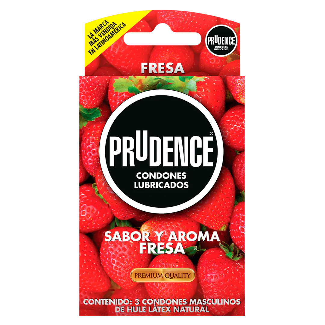 CONDONES PRUDENCE SABOR FRESA