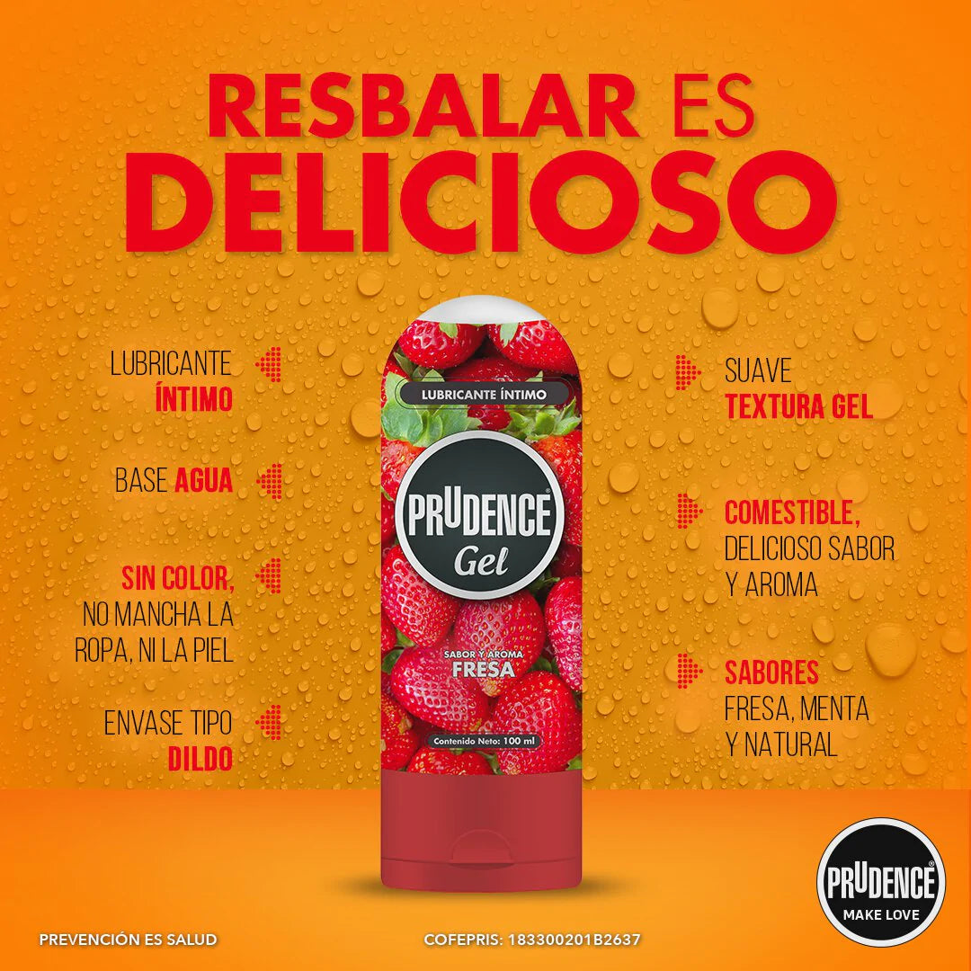 LUBRICANTE PRUDENCE SABOR FRESA