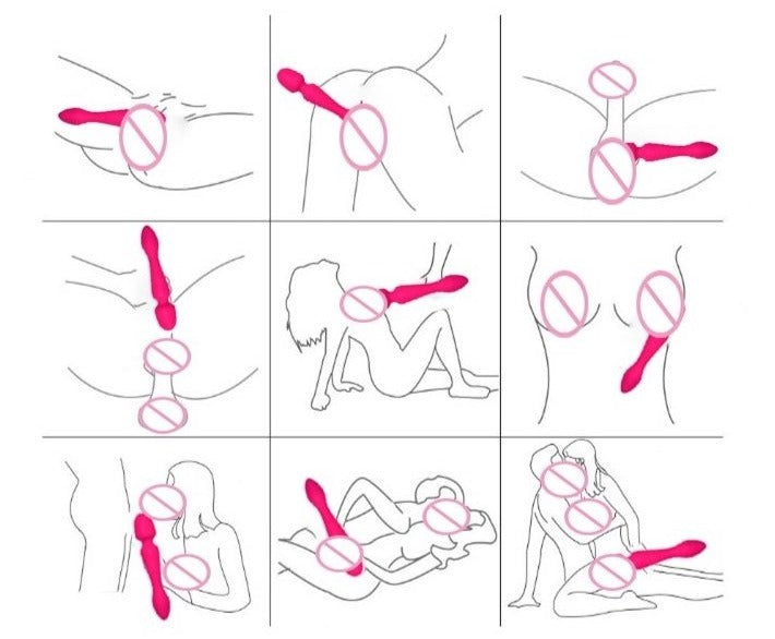 VIBRADOR-MASAJEADOR doble motor MAGIC