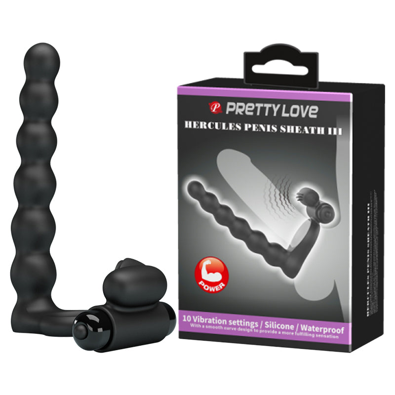 ANILLO VIBRADOR DOBLE PENETRACIÓN HERCULES