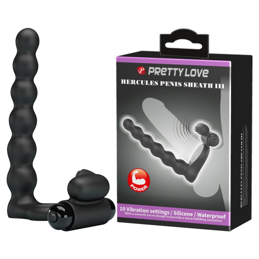 ANILLO VIBRADOR DOBLE PENETRACIÓN HERCULES