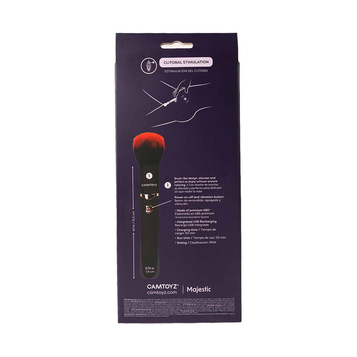 VIBRADOR BROCHA BLUSHY MAJESTIC