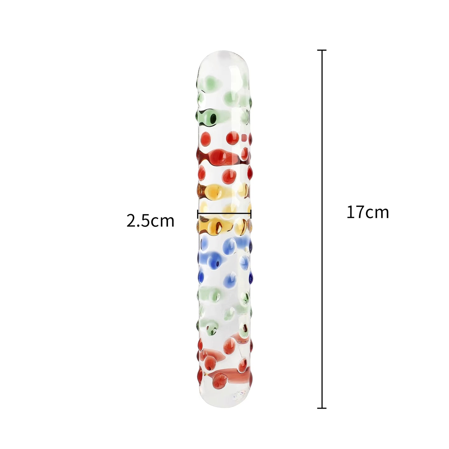 DILDO DE VIDRIO COLOR