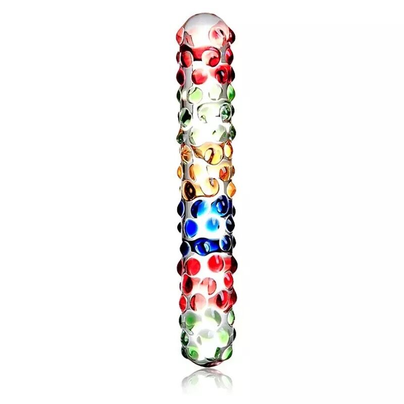 DILDO DE VIDRIO COLOR