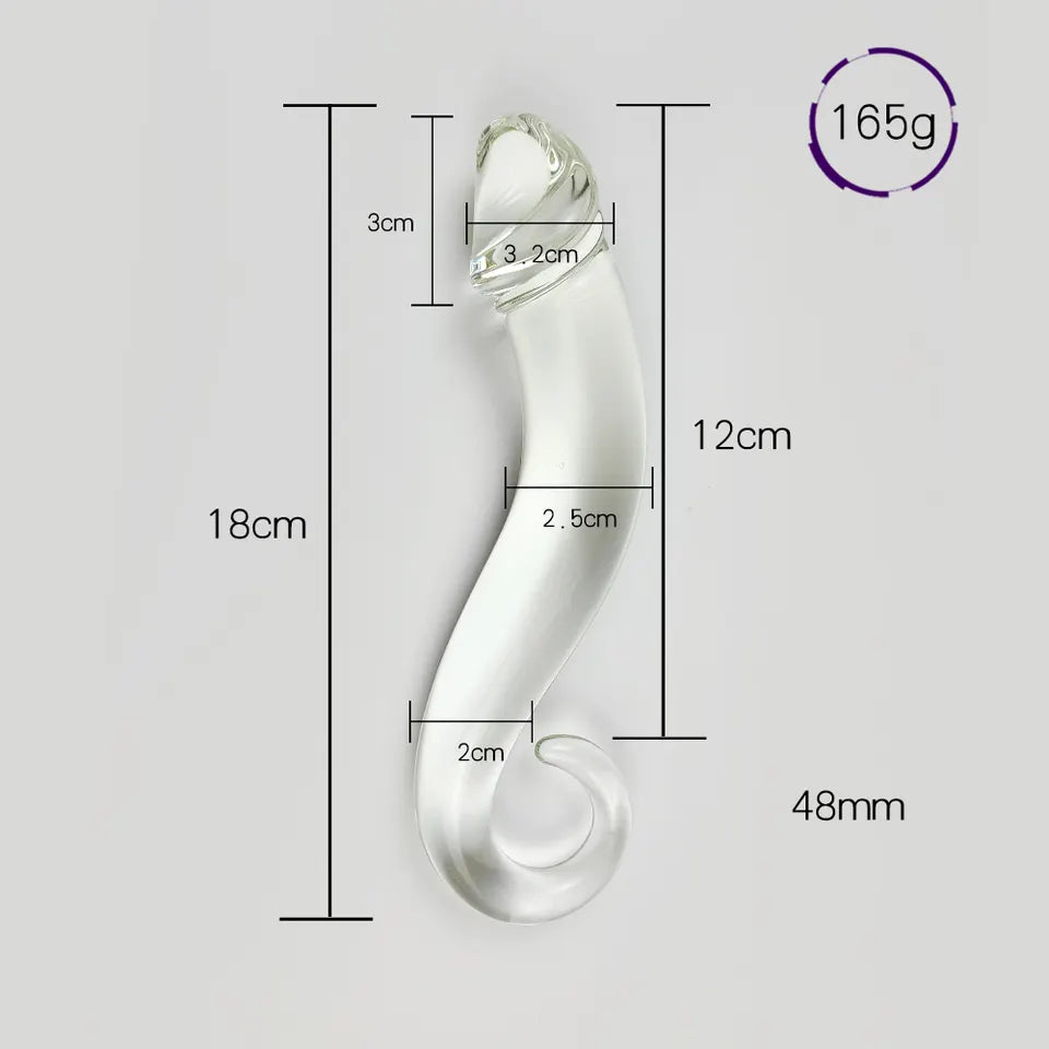 DILDO DE VIDRIO GENIO