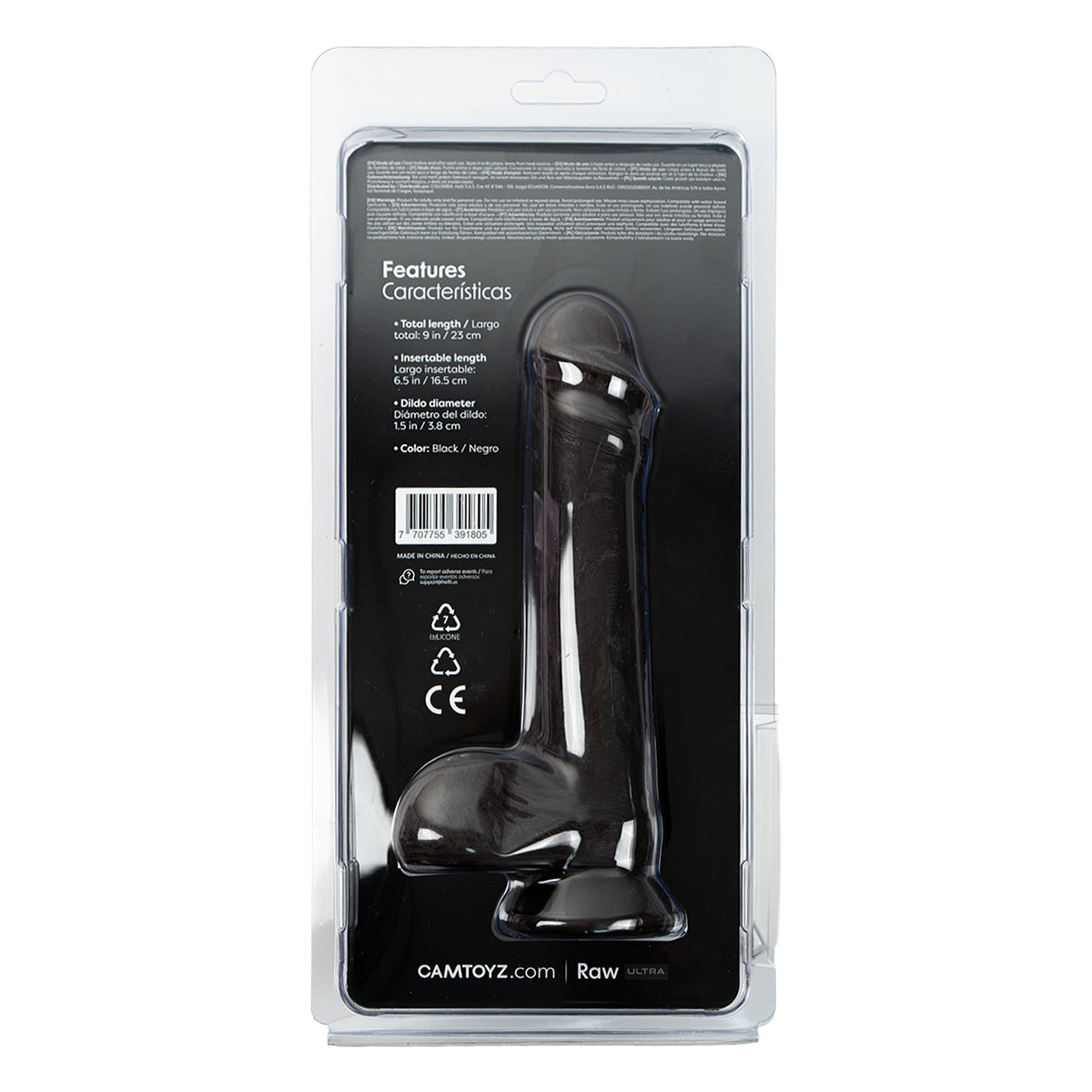 DILDO RENATO BLACK 23cm CZ