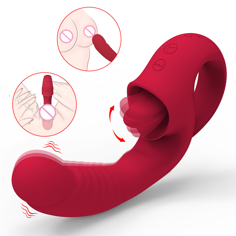 Imitador de sexo oral y vibrador