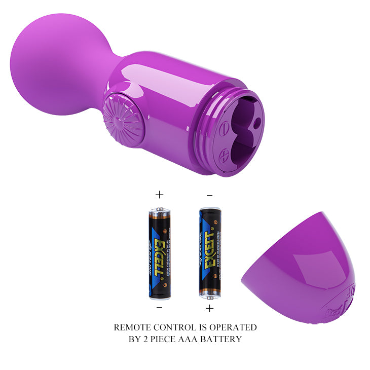 MINI VIBRADOR WAND CUTE MORADO