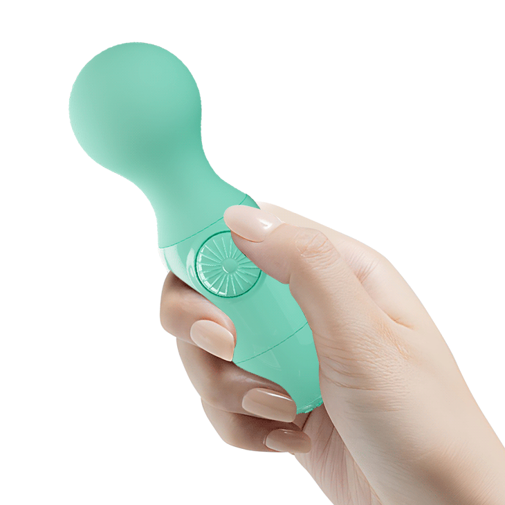 MINI VIBRADOR WAND CUTE VERDE
