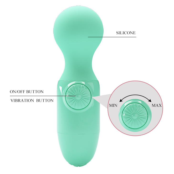 MINI VIBRADOR WAND CUTE VERDE