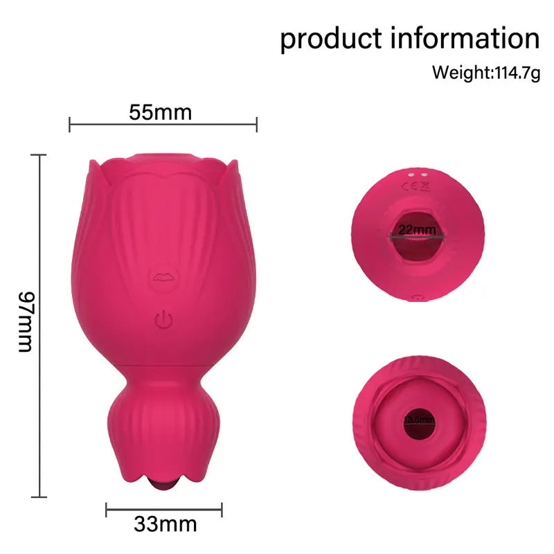 Vibrador Doble Rosa