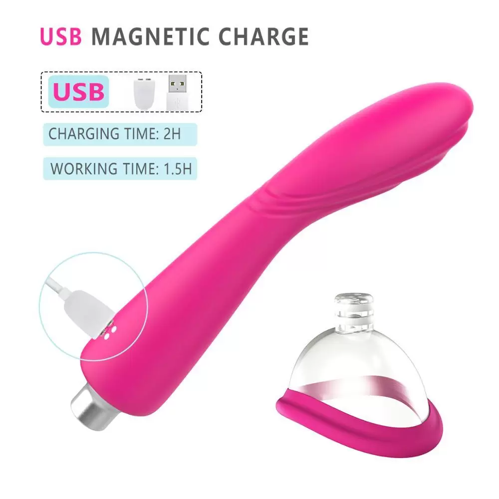 PUMP DE PECHOS y VIBRADOR  RECARGABLE