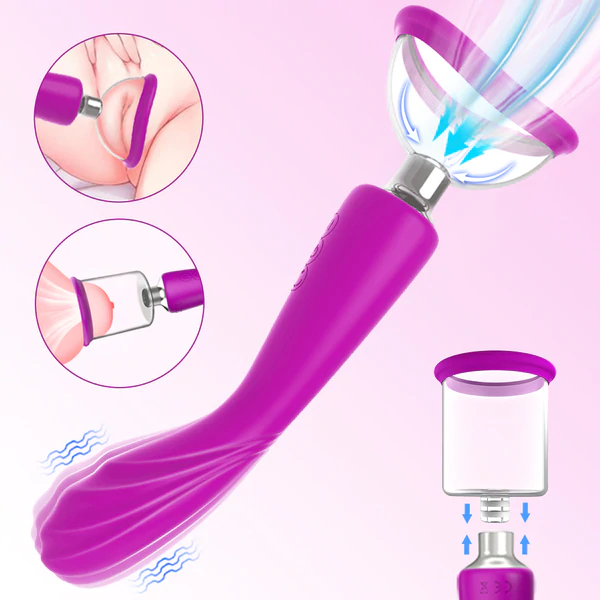 PUMP DE PECHOS y VIBRADOR  RECARGABLE