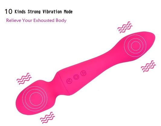VIBRADOR-MASAJEADOR  doble motor MAGIC